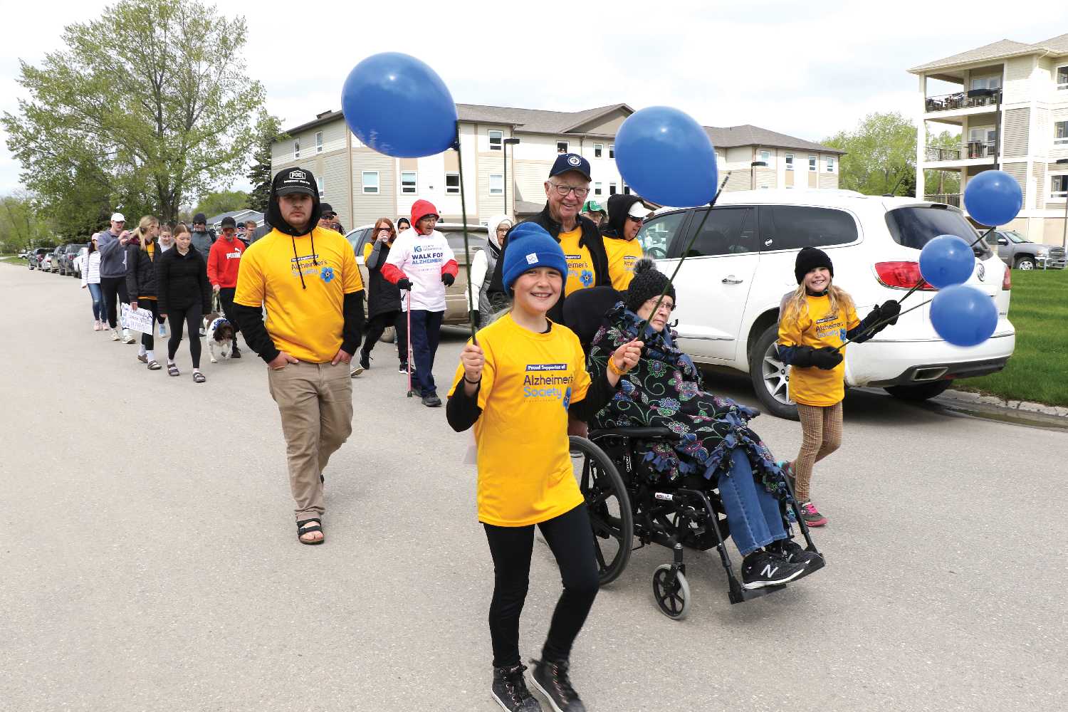 Supporters of the Moosomin Alzheimer's Walk